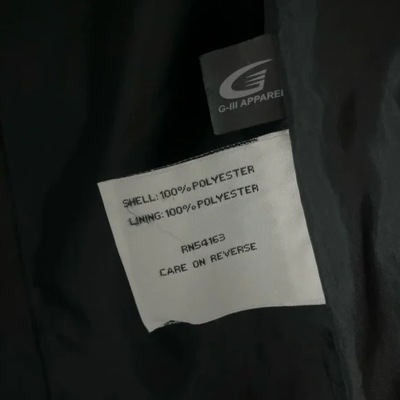 Kenneth Cole Black Rain Jacket - Picture 6 of 7